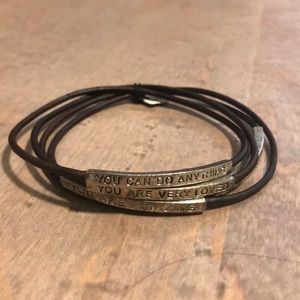 Inspirational bracelet set